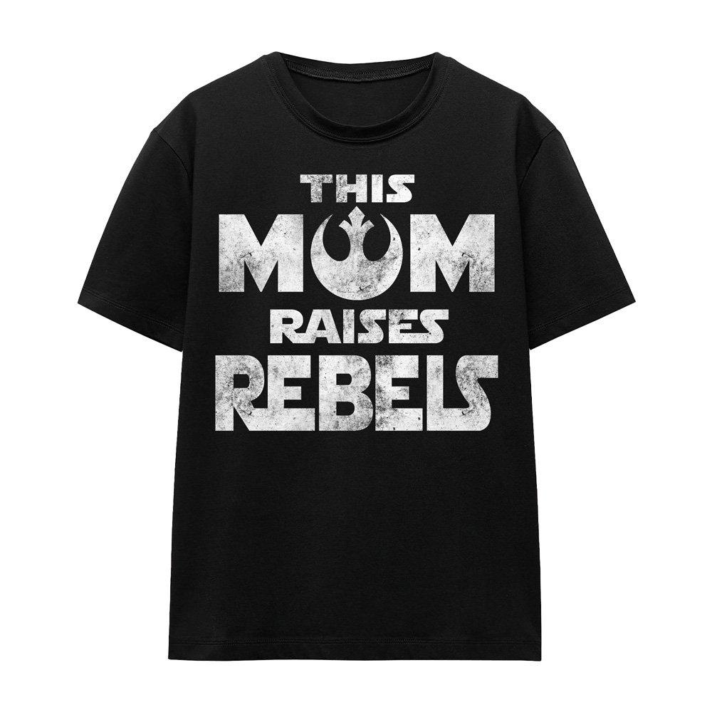 Black - Star Wars - Star Wars Mothers Day Mom Raises Rebels T-Shirt - 4
