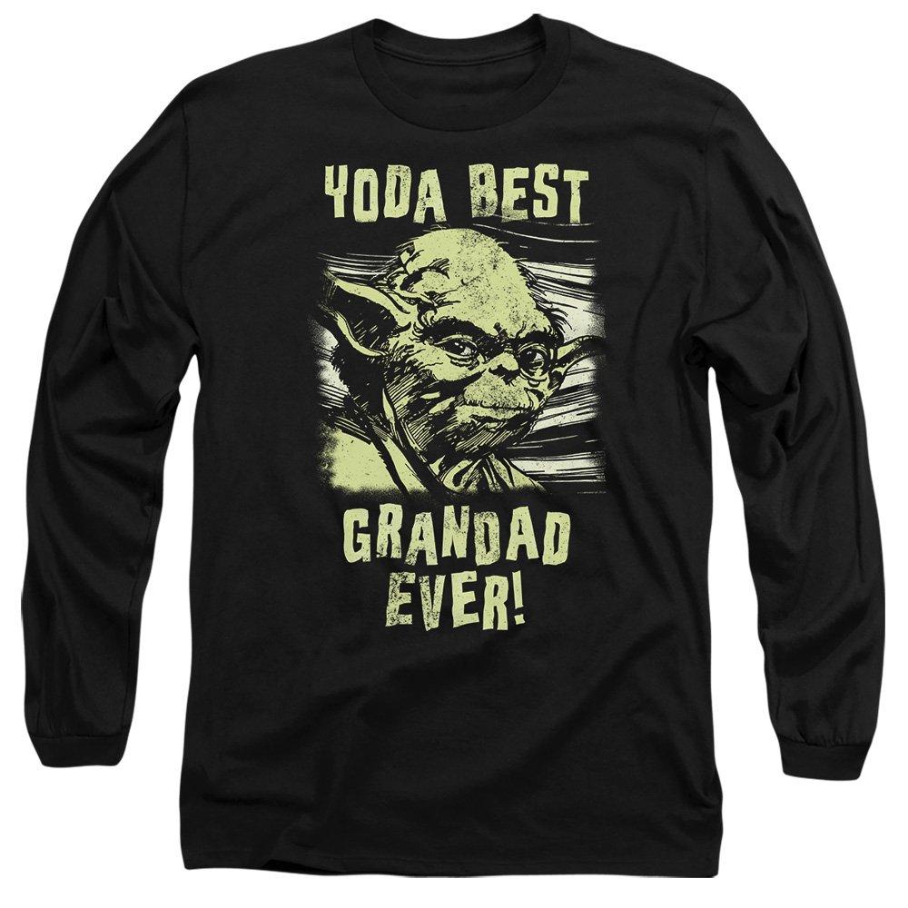 Black - Star Wars - Star Wars Yoda Best Grandad Comic Long Sleeve T-Sh - 1