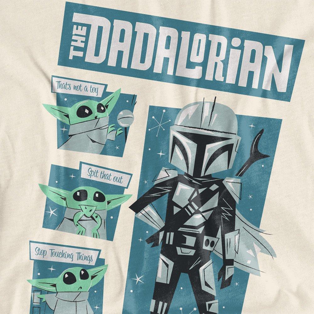 Beige - Star Wars - Star Wars Father Retro Dadalorian And Grogu T Shir - 2