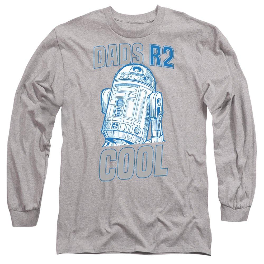 Light Grey - Star Wars - Star Wars Fathers Day Dads R2 Cool Long Sleeve T- - 1