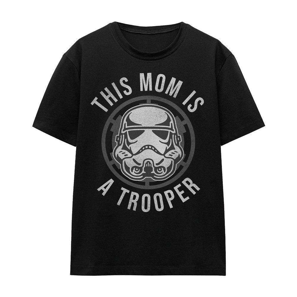 Black - Star Wars - Star Wars Mothers Day Mom is a Trooper T-Shirt B - 4
