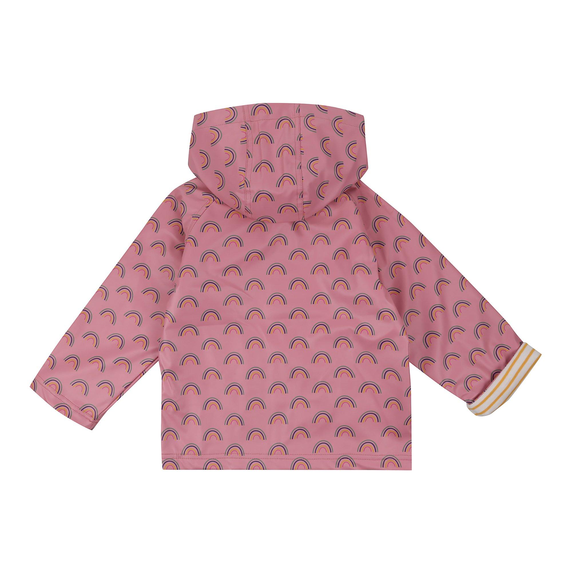 Pale Pink - Lilly and Sid - Rainbow Rain Anorak - 2