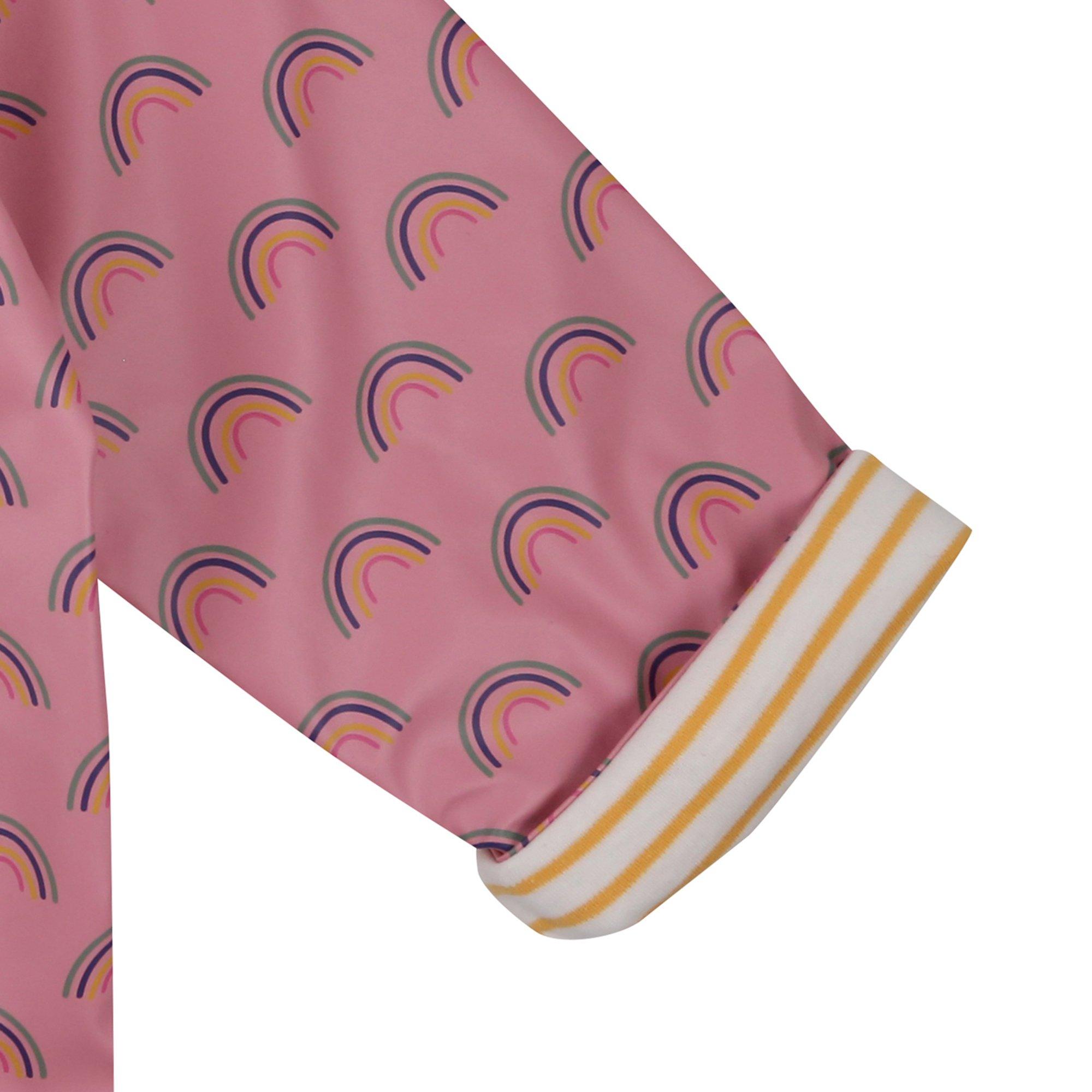 Pale Pink - Lilly and Sid - Rainbow Rain Anorak - 4