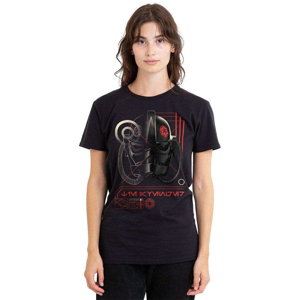Black - Star Wars - Imperial Fighter Helmet T-Shirt Black - 1