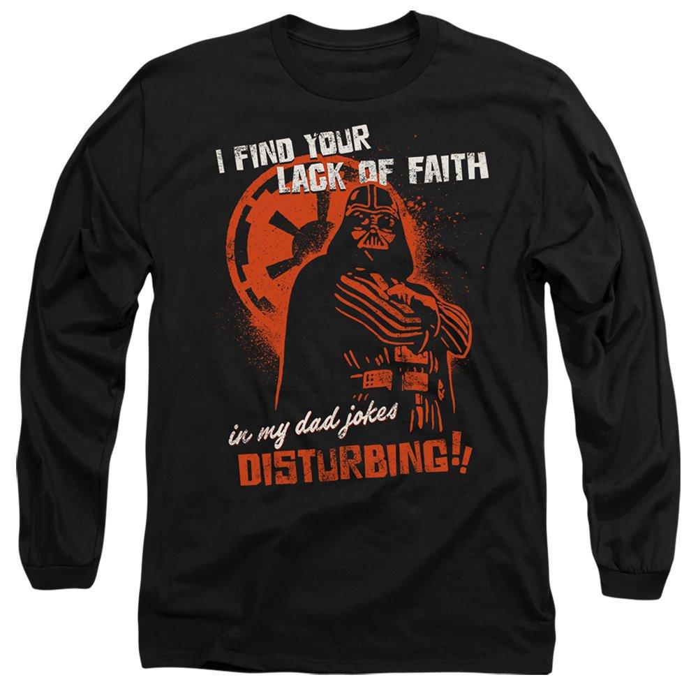 Black - Star Wars - Star Wars Vader Dad Jokes Disturbing Long Sleeve T - 1