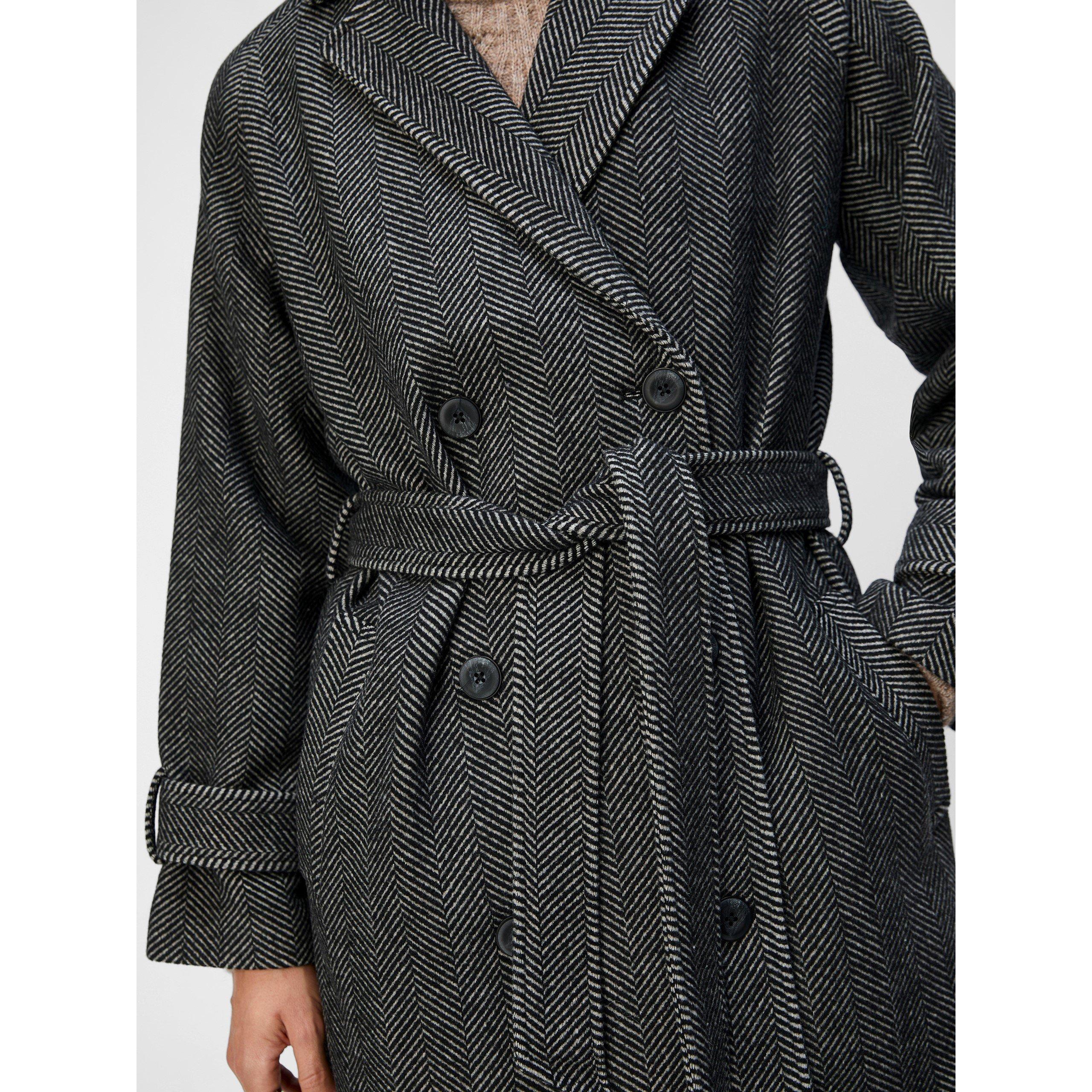 Fischgrätenmuster - Object - Women's Keily Overcoat - 5