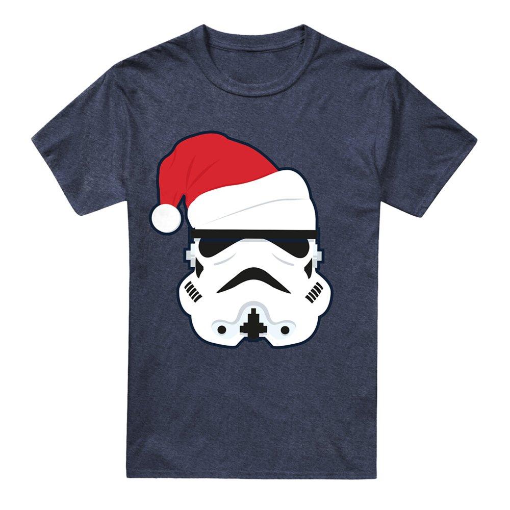 Navy - Star Wars - Star Wars Stormtrooper Christmas Santa Hat T-Shirt - 4