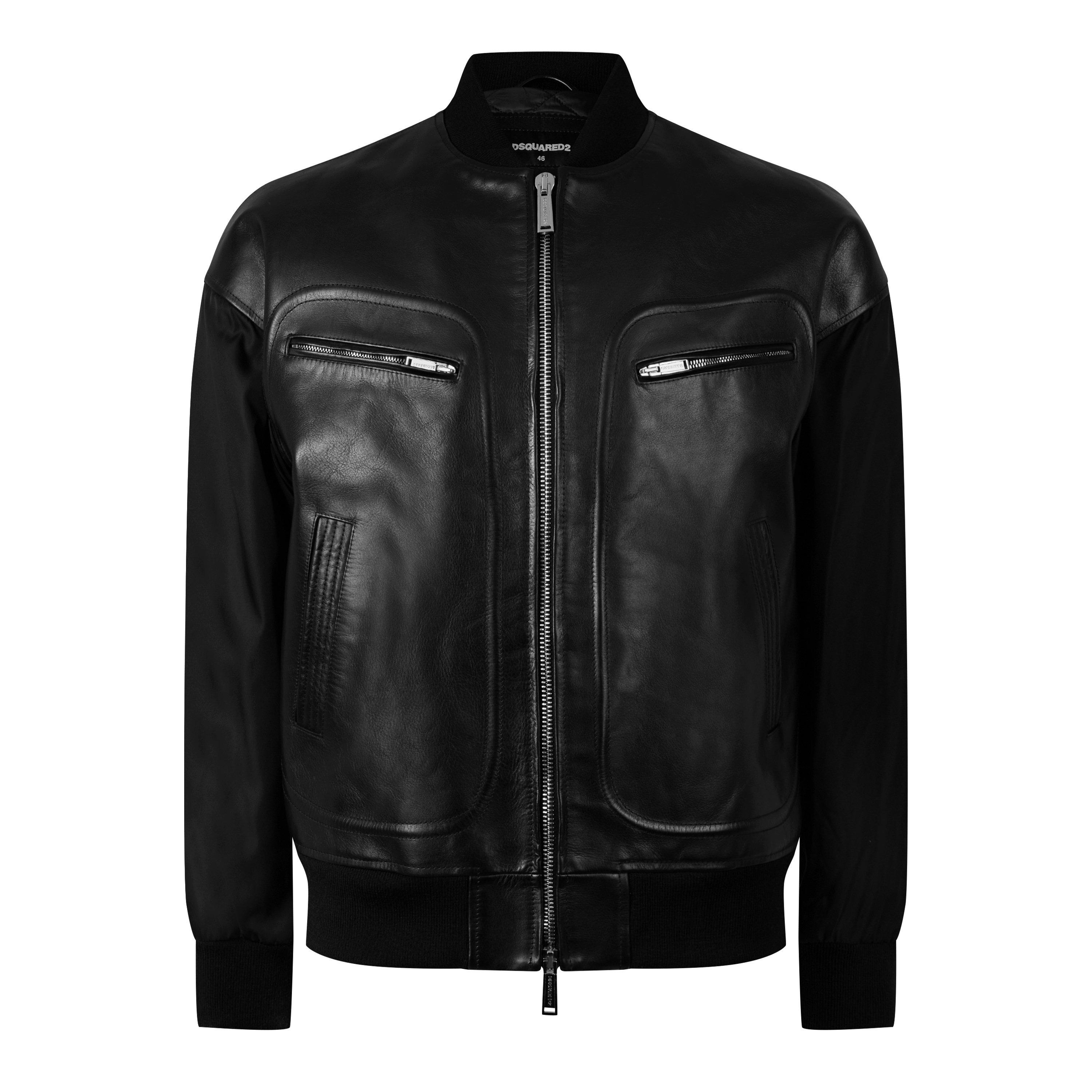 Black - DSquared2 - Western Aviator Jacket - 7