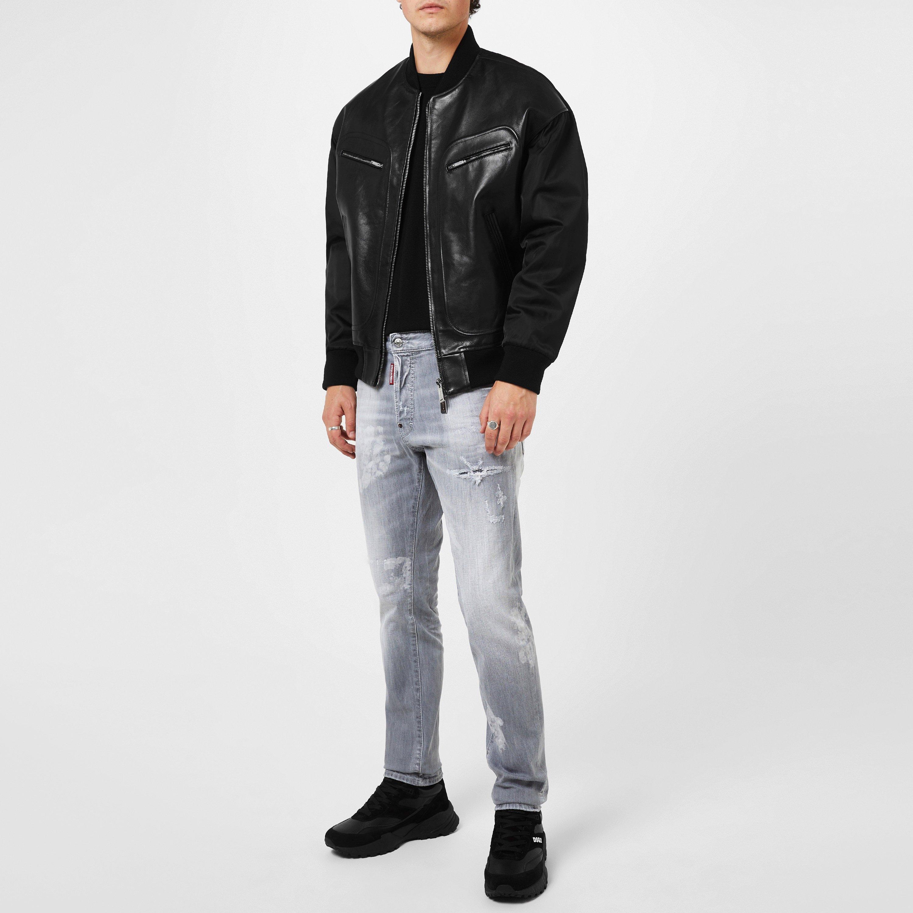 Black - DSquared2 - Western Aviator Jacket - 6