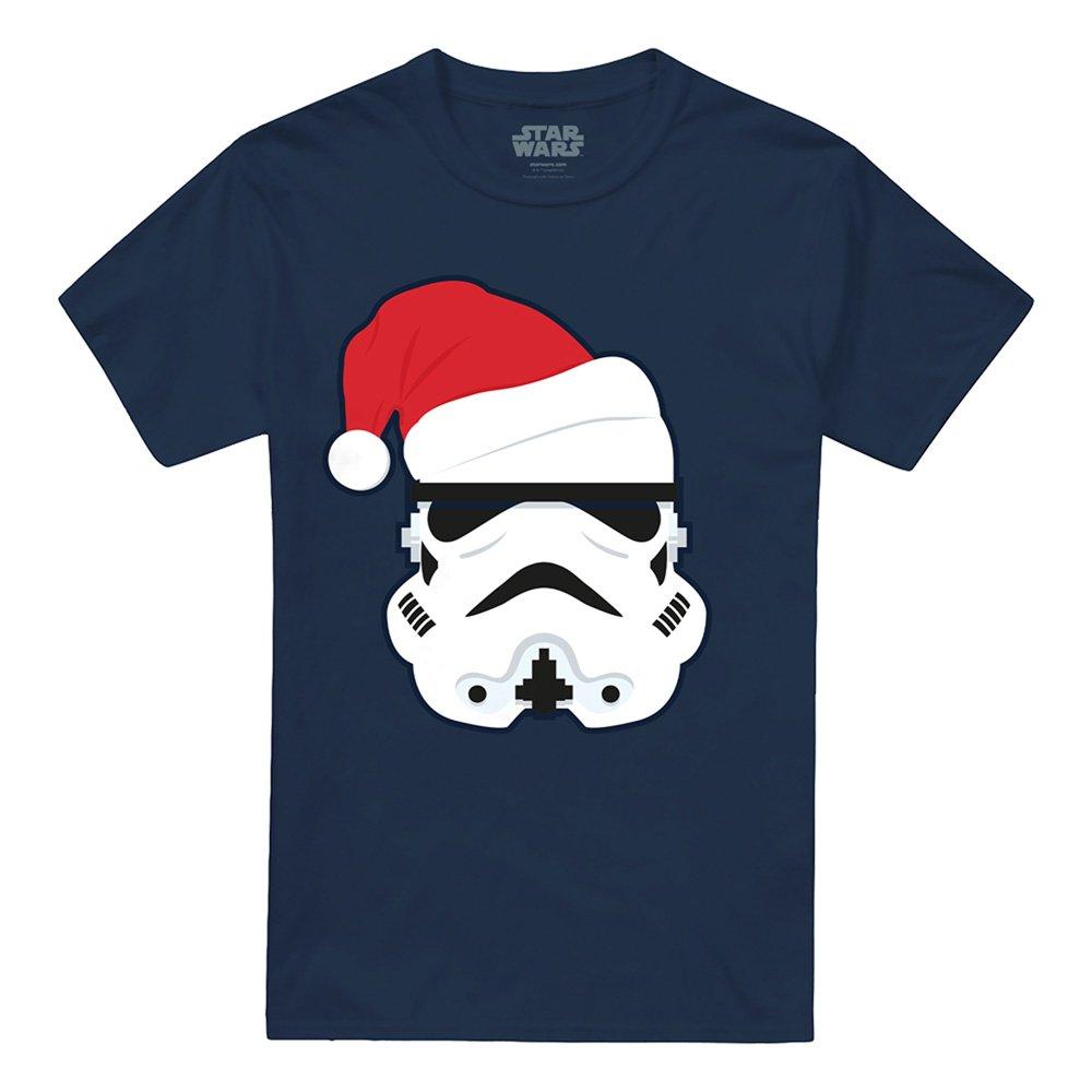 Navy - Star Wars - Star Wars Stormtrooper Christmas Santa Hat T-Shirt - 4