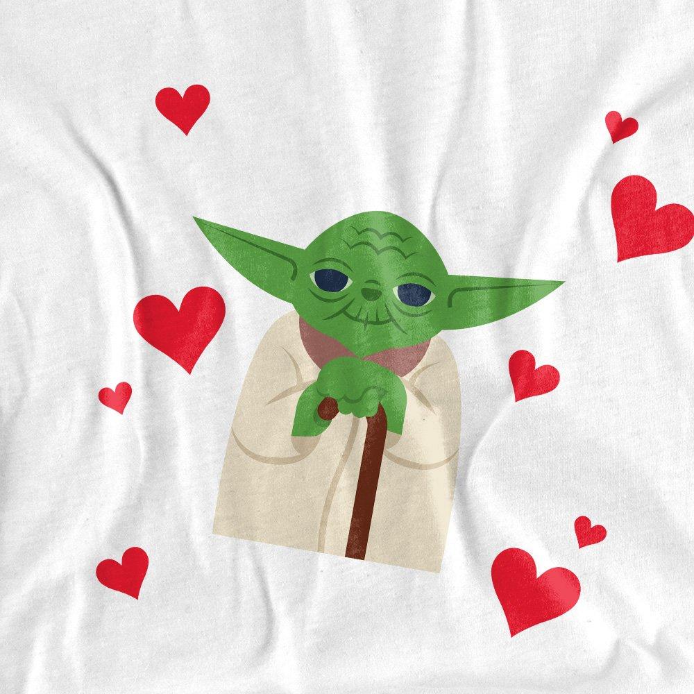 White - Star Wars - Star Wars Valentines Day Yoda One For Me Long Sle - 2