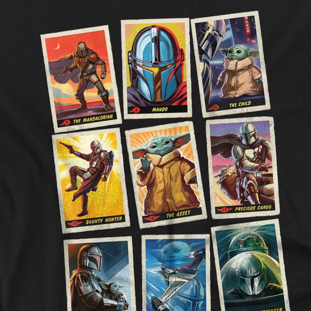 Black - Star Wars - The Sw Mandalorian Trading Card Grid Front Back T- - 3