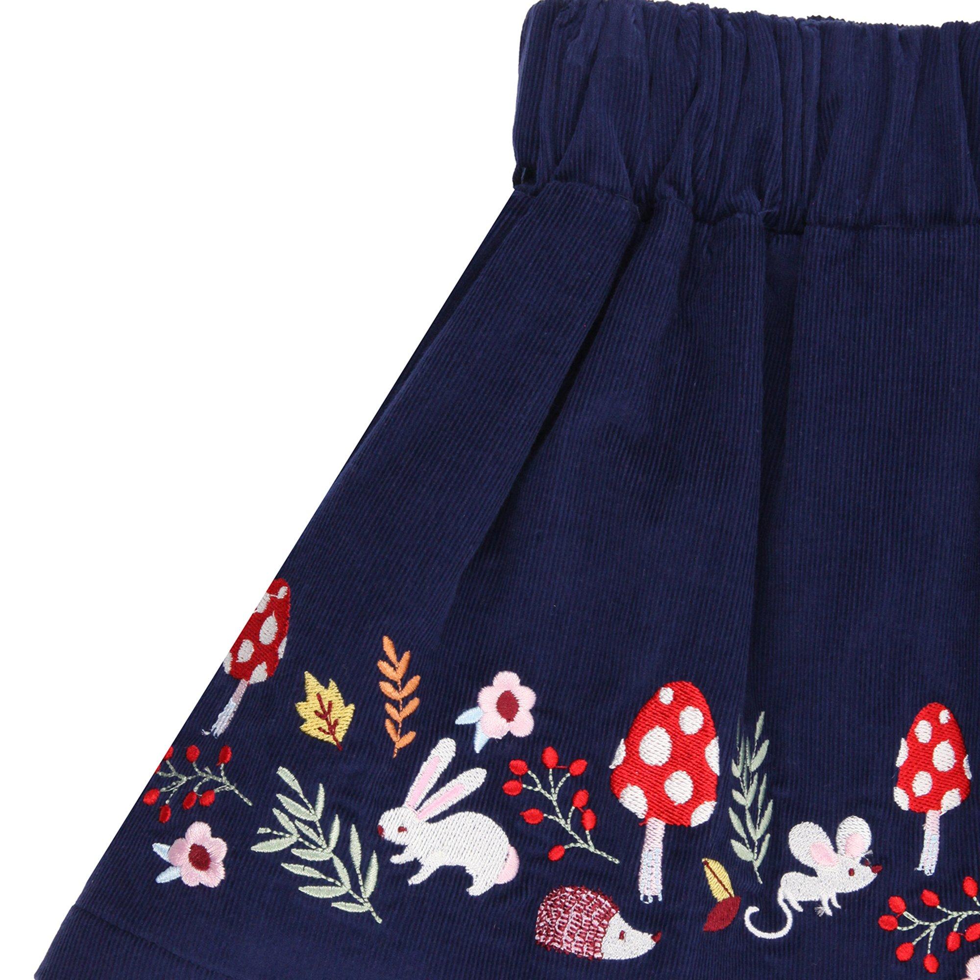 Navy - Lilly and Sid - Woodland A Line Skirt - 3