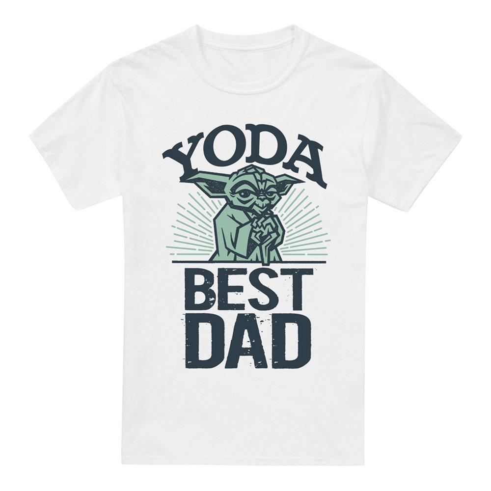 White - Star Wars - Star Wars FatherS Day Yoda Best Dad Mens T-Shirt - 4