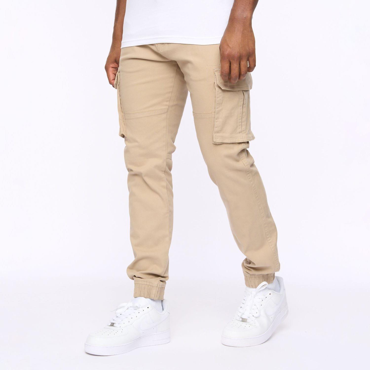 Stone - Crosshatch - Frentons Cargo Pants - 1