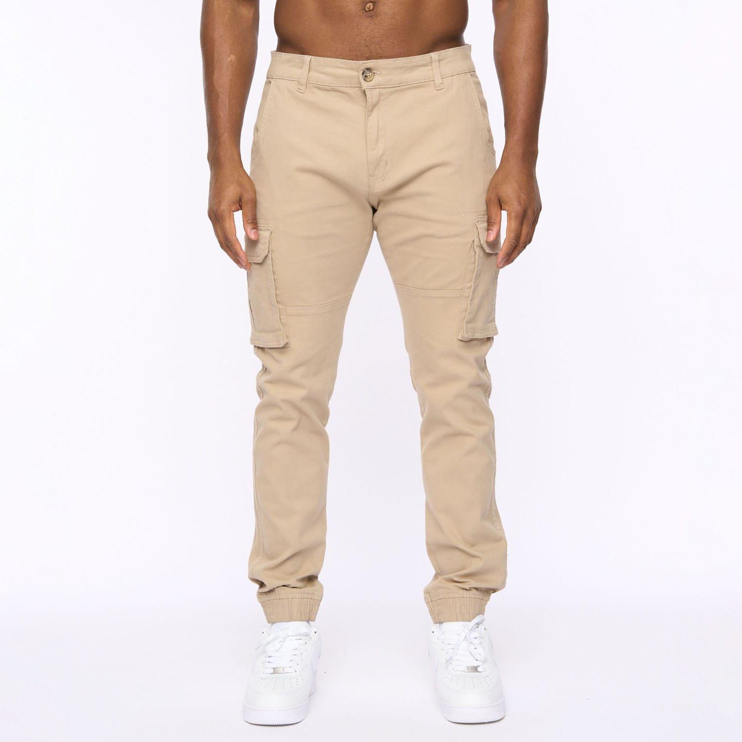 Stone - Crosshatch - Frentons Cargo Pants - 3