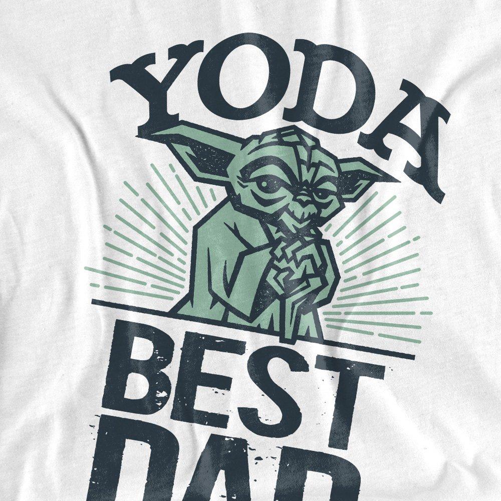 White - Star Wars - Star Wars Fathers Day Yoda Best Dad Long Sleeve T - 2