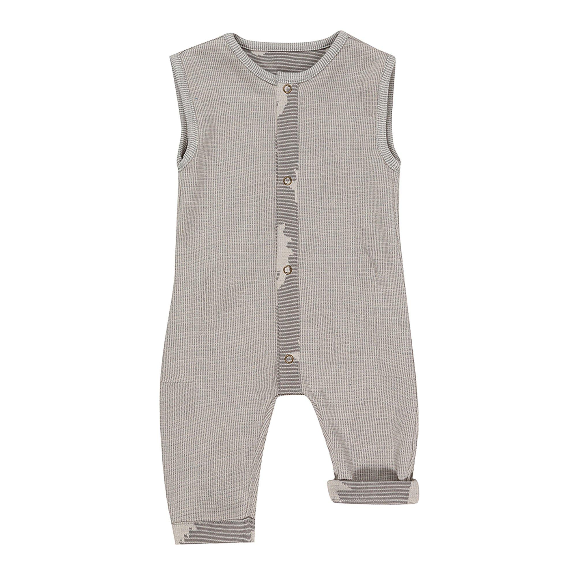 Grey - Lilly and Sid - Dinosaur Reversible Dungarees - 2