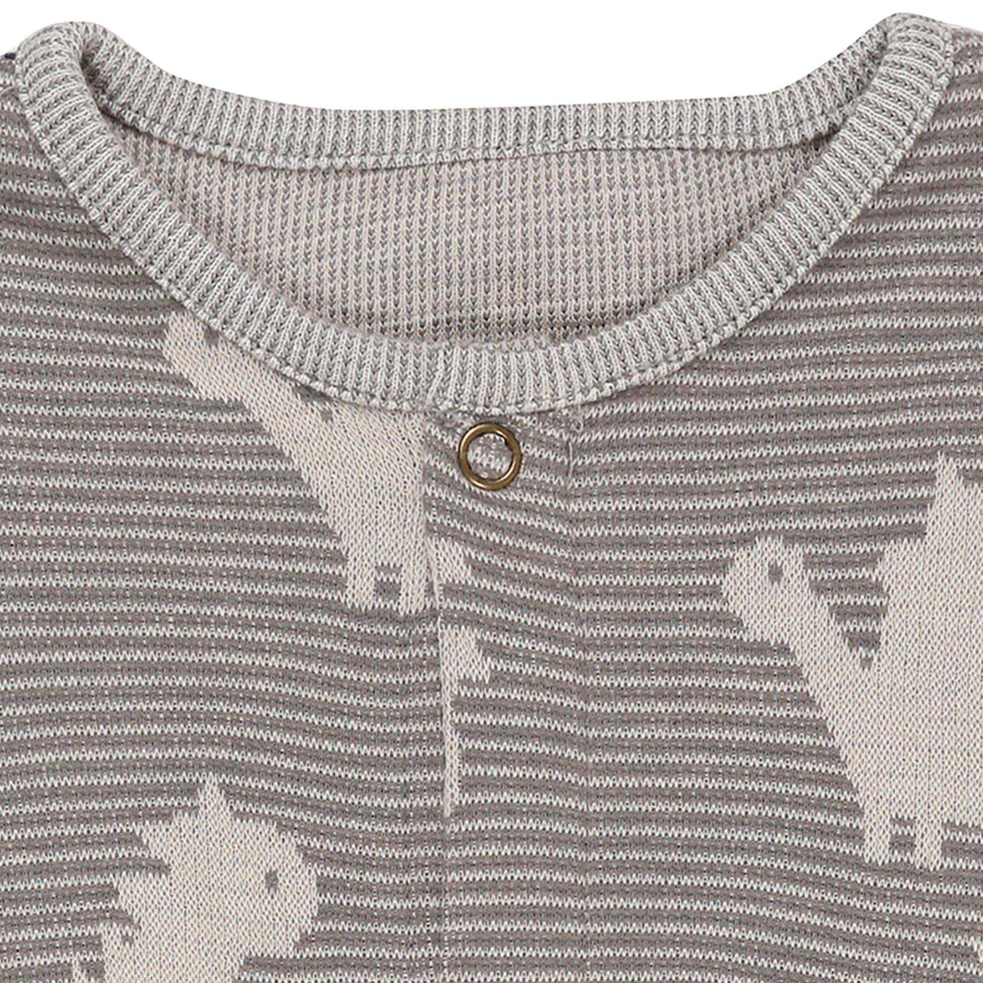 Grey - Lilly and Sid - Dinosaur Reversible Dungarees - 3