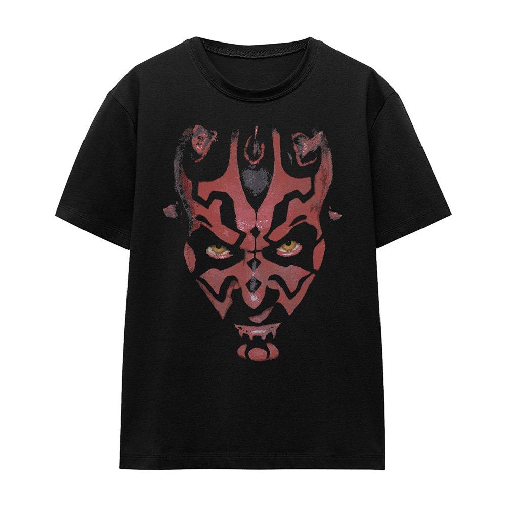 Black - Star Wars - Star Wars Darth Maul Large Face T-Shirt Black - 4