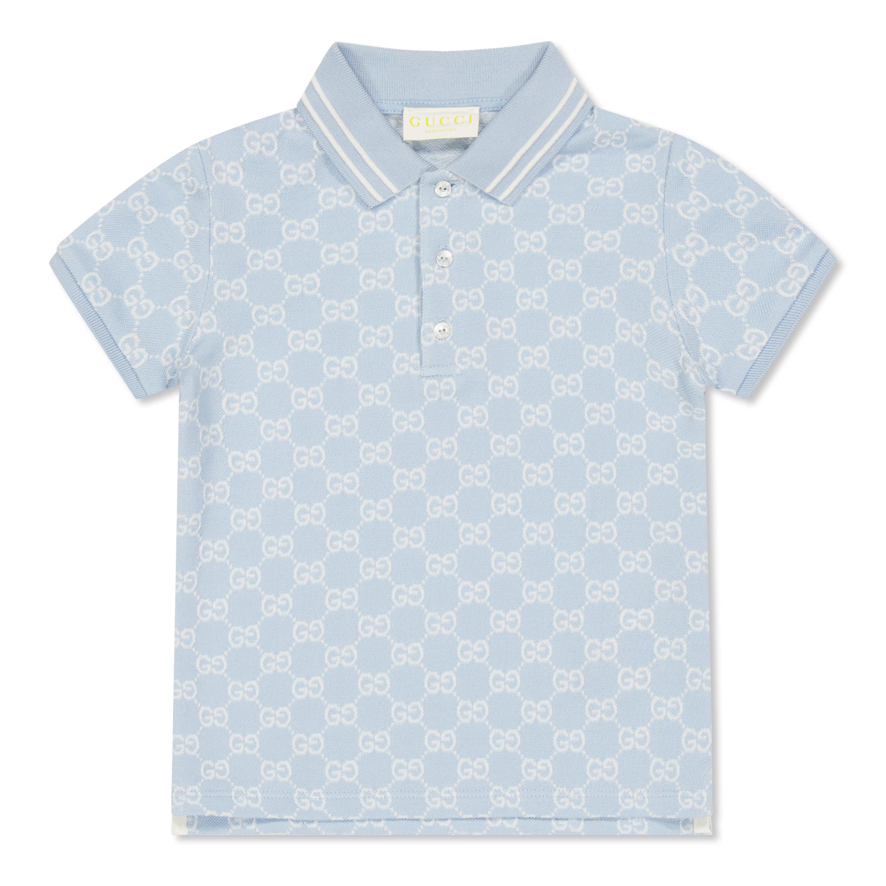 Baby Blue 4914 - Gucci - Gucci GG Polo Top In00 - 1