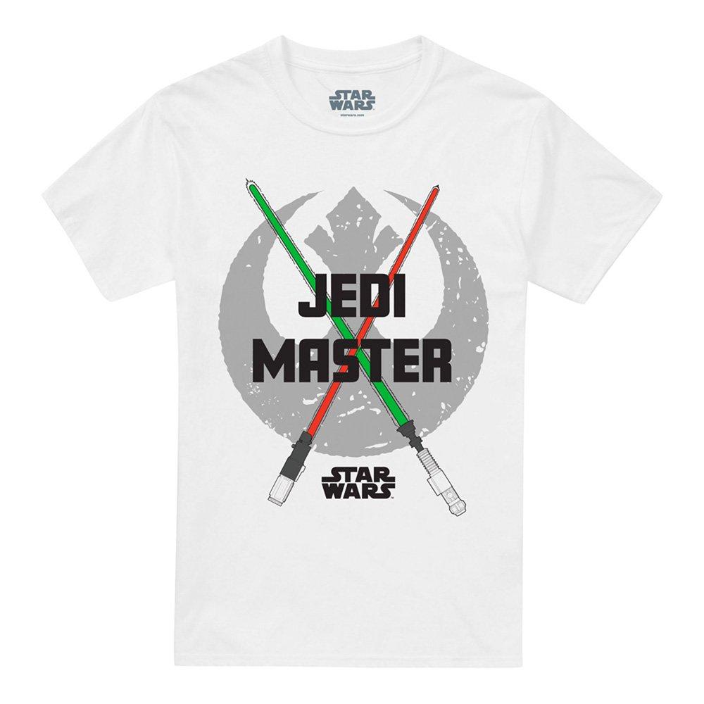 White - Star Wars - Star Wars Lightsaber Jedi Master Dad T-Shirt Whit - 4