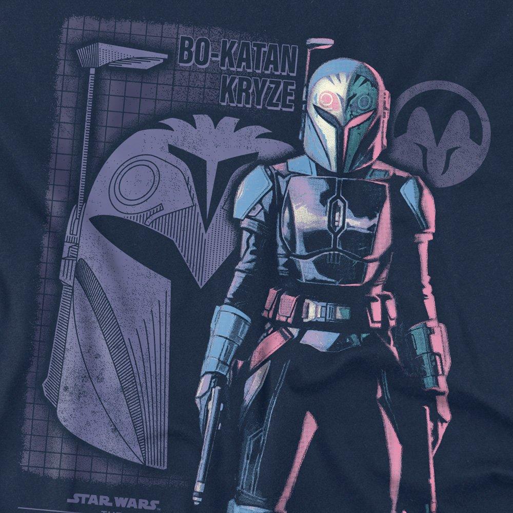 Navy - Star Wars - The Mandalorian Hero Bokatan Kryze T-Shirt Navy - 2