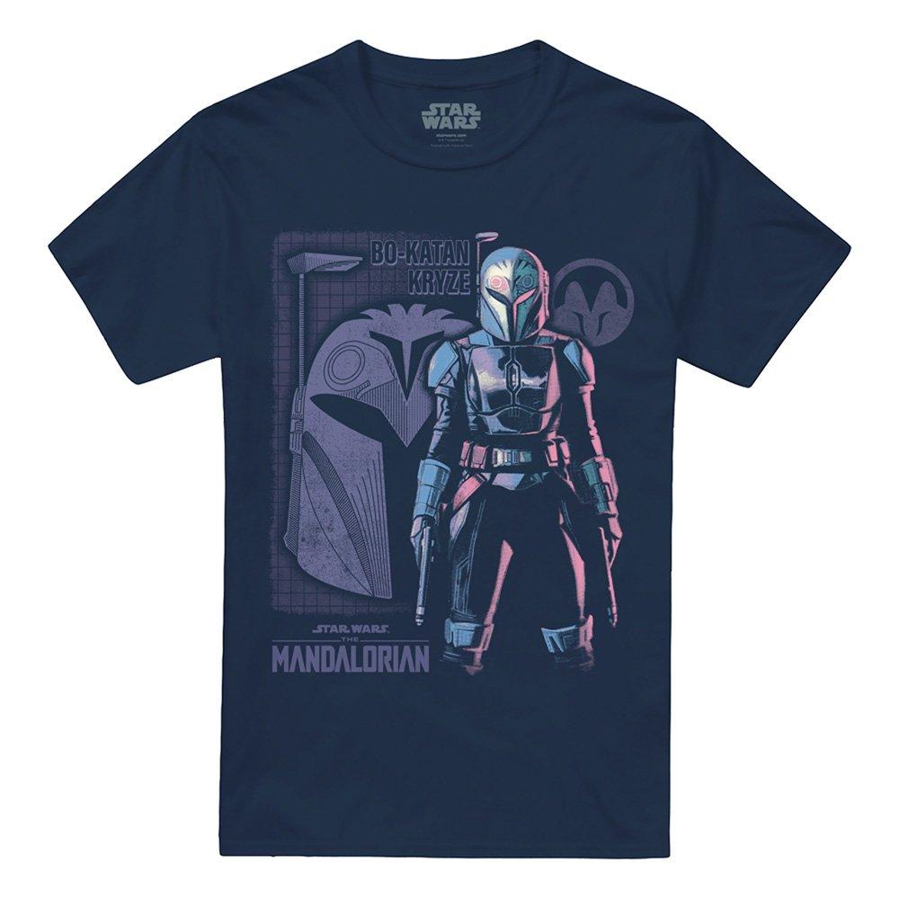 Navy - Star Wars - The Mandalorian Hero Bokatan Kryze T-Shirt Navy - 4
