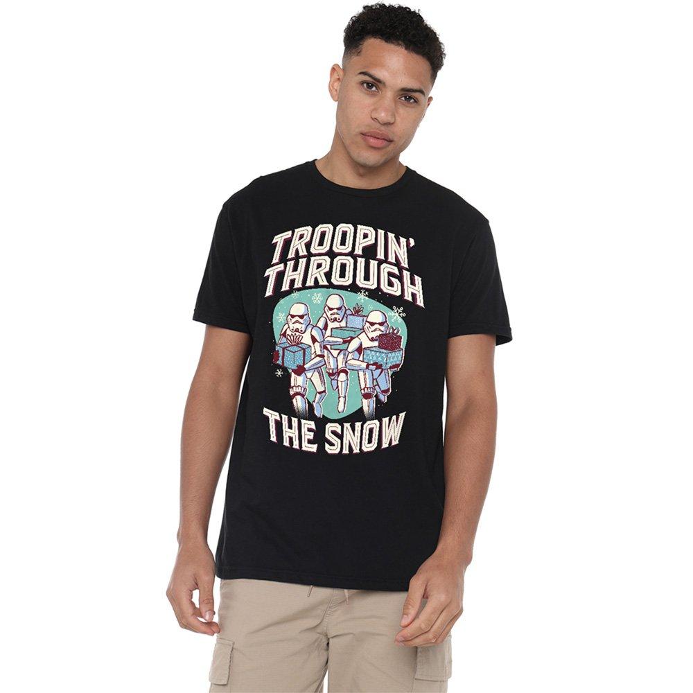 Star Wars Men's Retro Troopin Through The Snow T-Shirt - Black - XL