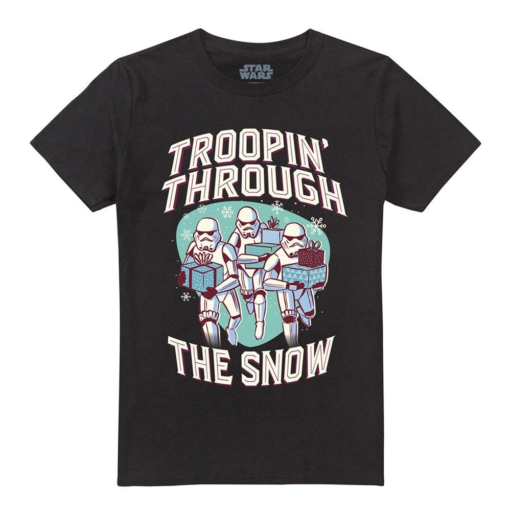 Black - Star Wars - Star Wars Retro Troopin Through The Snow T-Shirt - 4