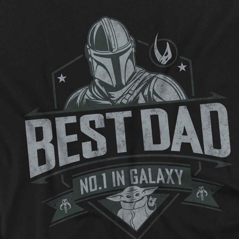 Black - Star Wars - Star Wars Fathers Day Mandalorian Best Dad Long S - 2