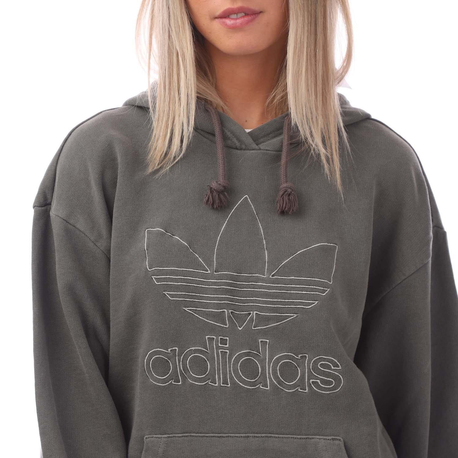 Black - adidas Originals - Loose Pullover Hoodie - 2