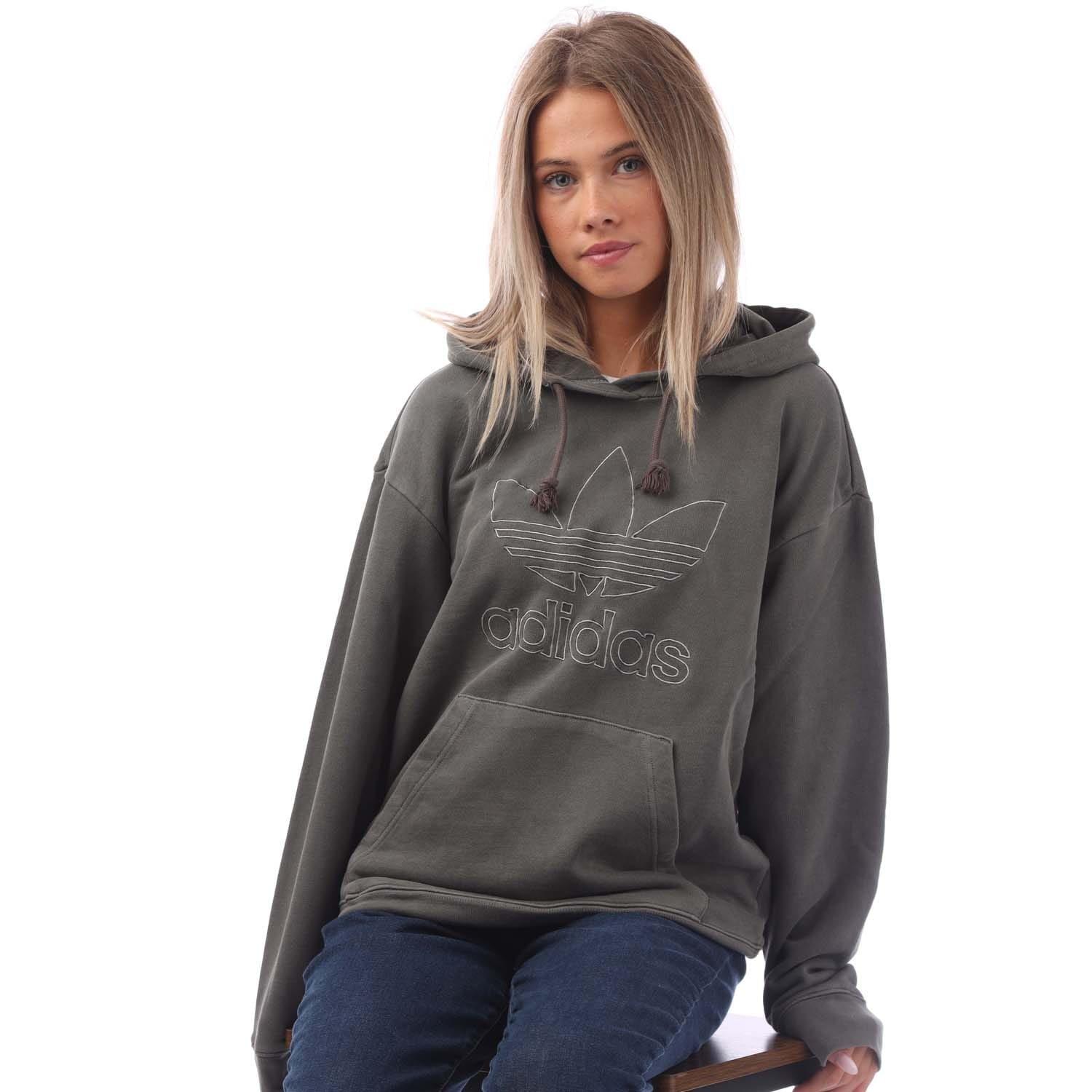 Black - adidas Originals - Loose Pullover Hoodie - 4