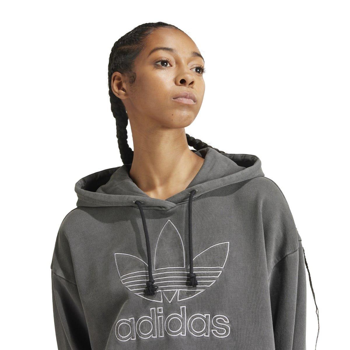 Black - adidas Originals - Loose Pullover Hoodie - 7