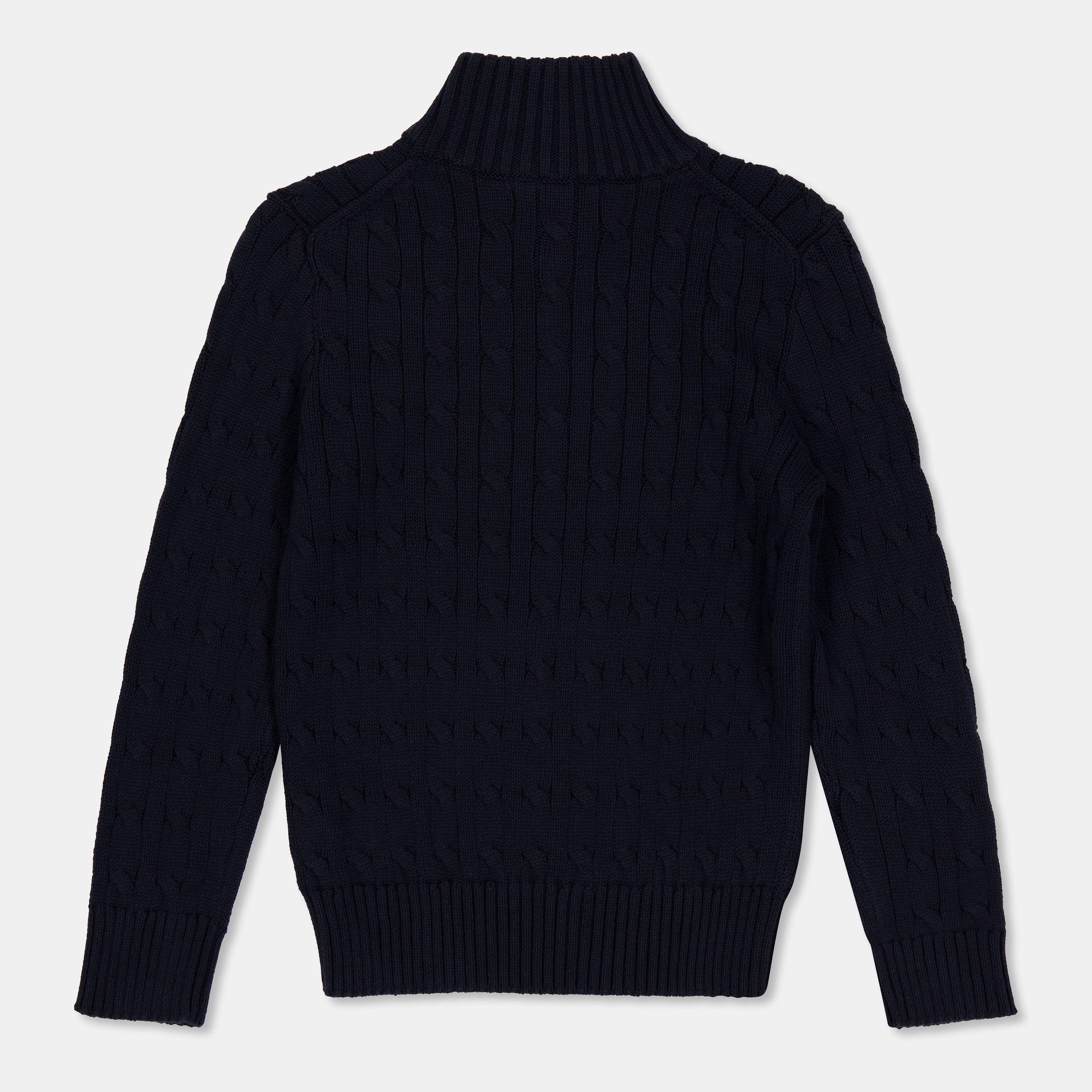 Newport Navy - Polo Ralph Lauren - Polo Cable quarter Zip Jn61 - 2