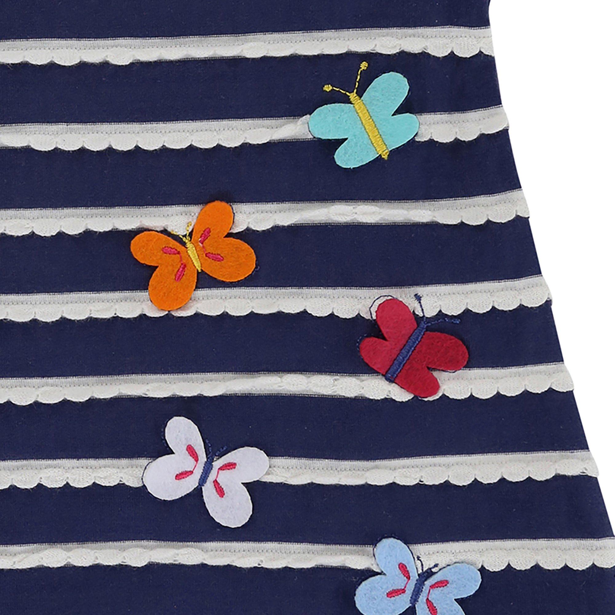 Multi - Lilly and Sid - Butterfly Jersey A Line Dress - 4