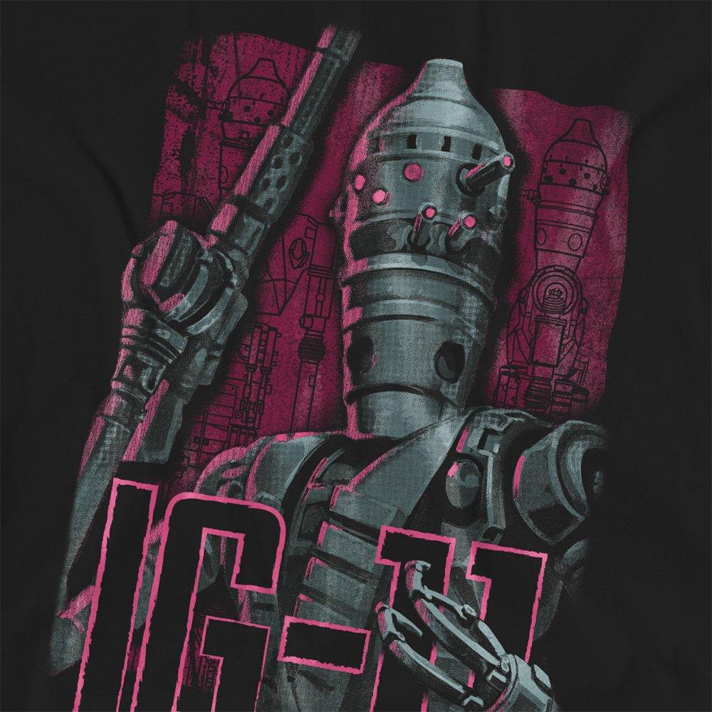 Black - Star Wars - The Mandalorian Bounty Hunter Ig11 T-Shirt Black - 2