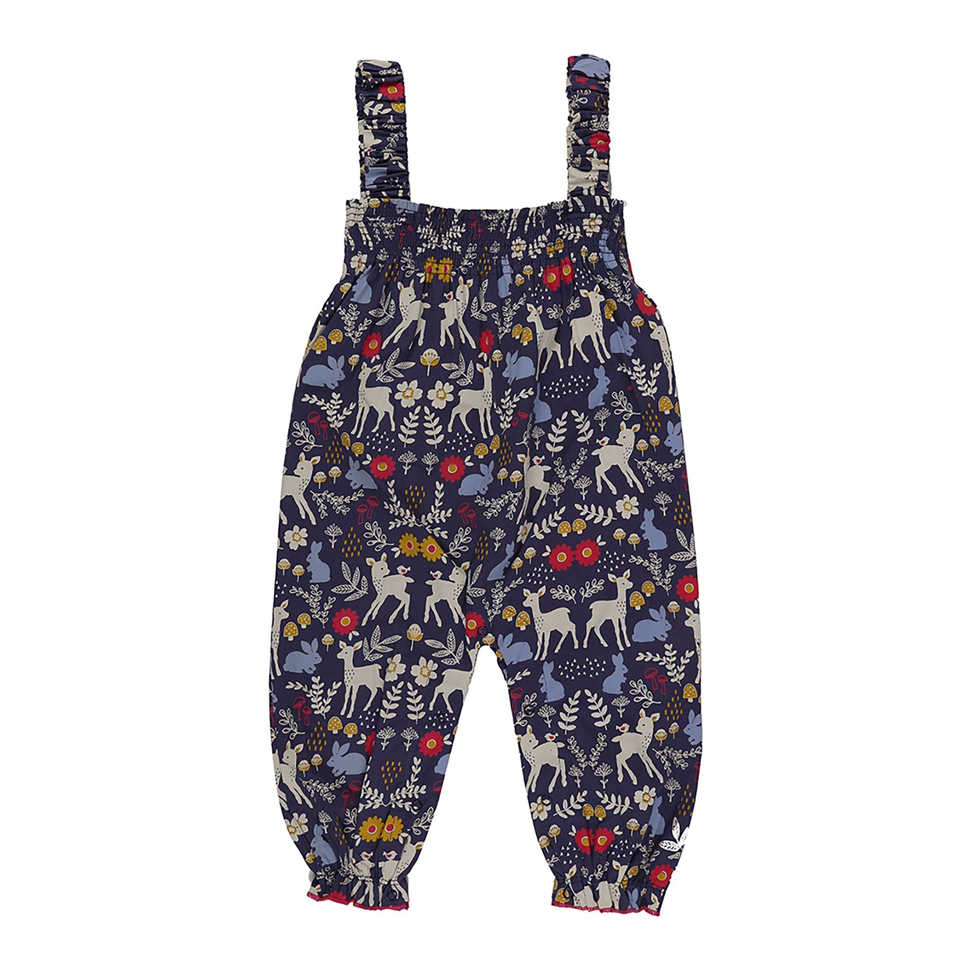 Lilly And Sid  Kids' Animal Woven Dungaree -  - 0-3 Mnth