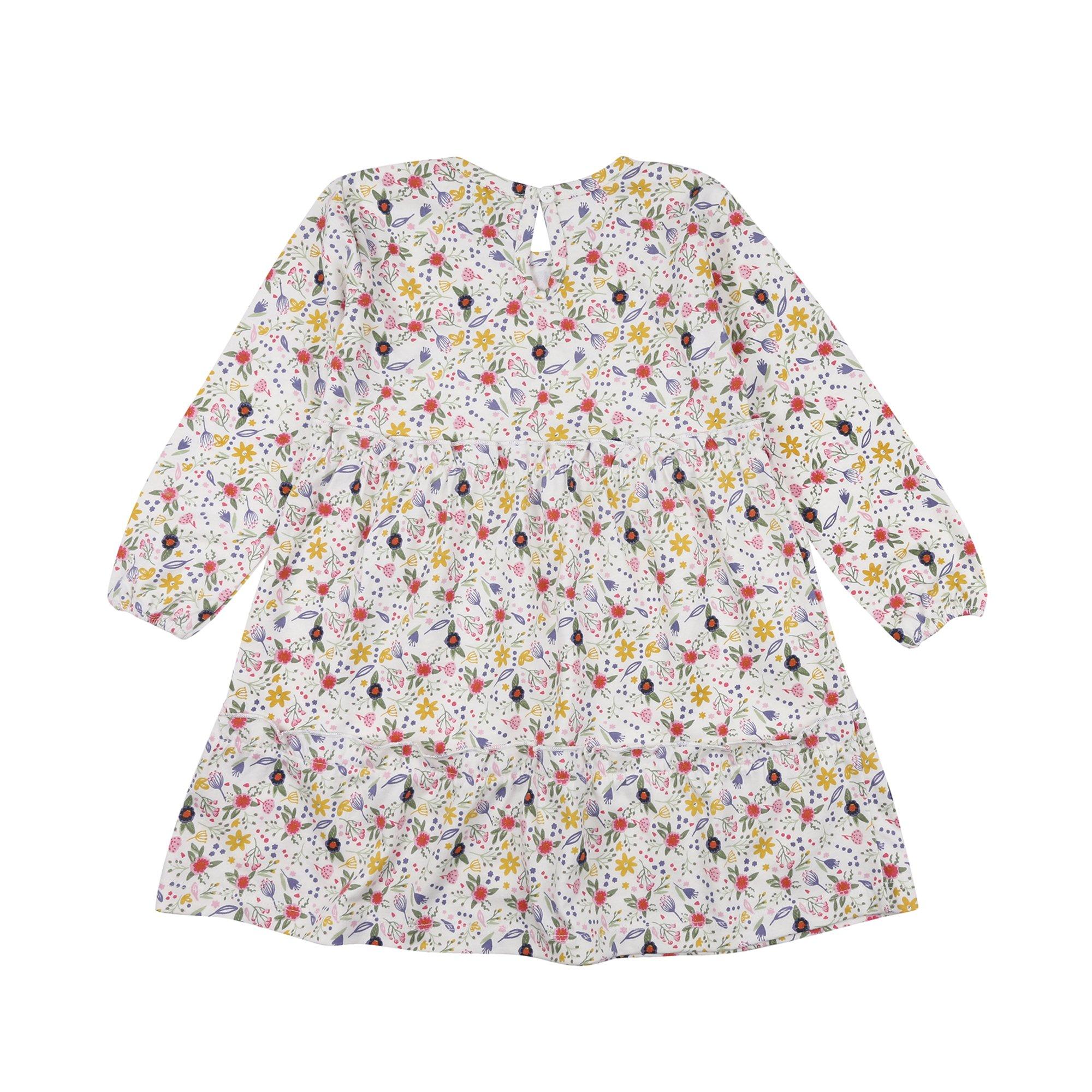 Multi - Lilly and Sid - Floral Tiered A-Line Dress - 2