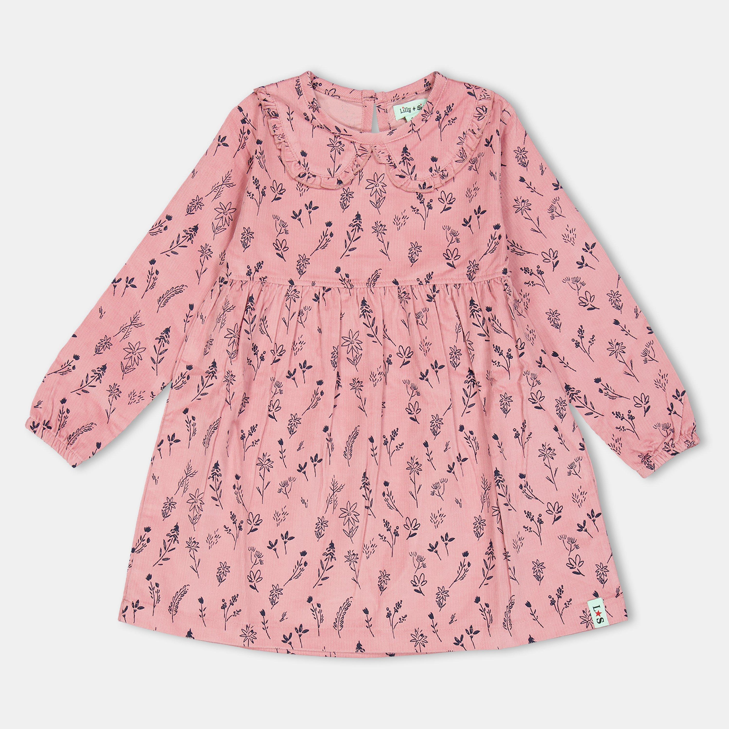 Lilly and Sid Kids' Floral Cord A-Line Dress | FRASERS