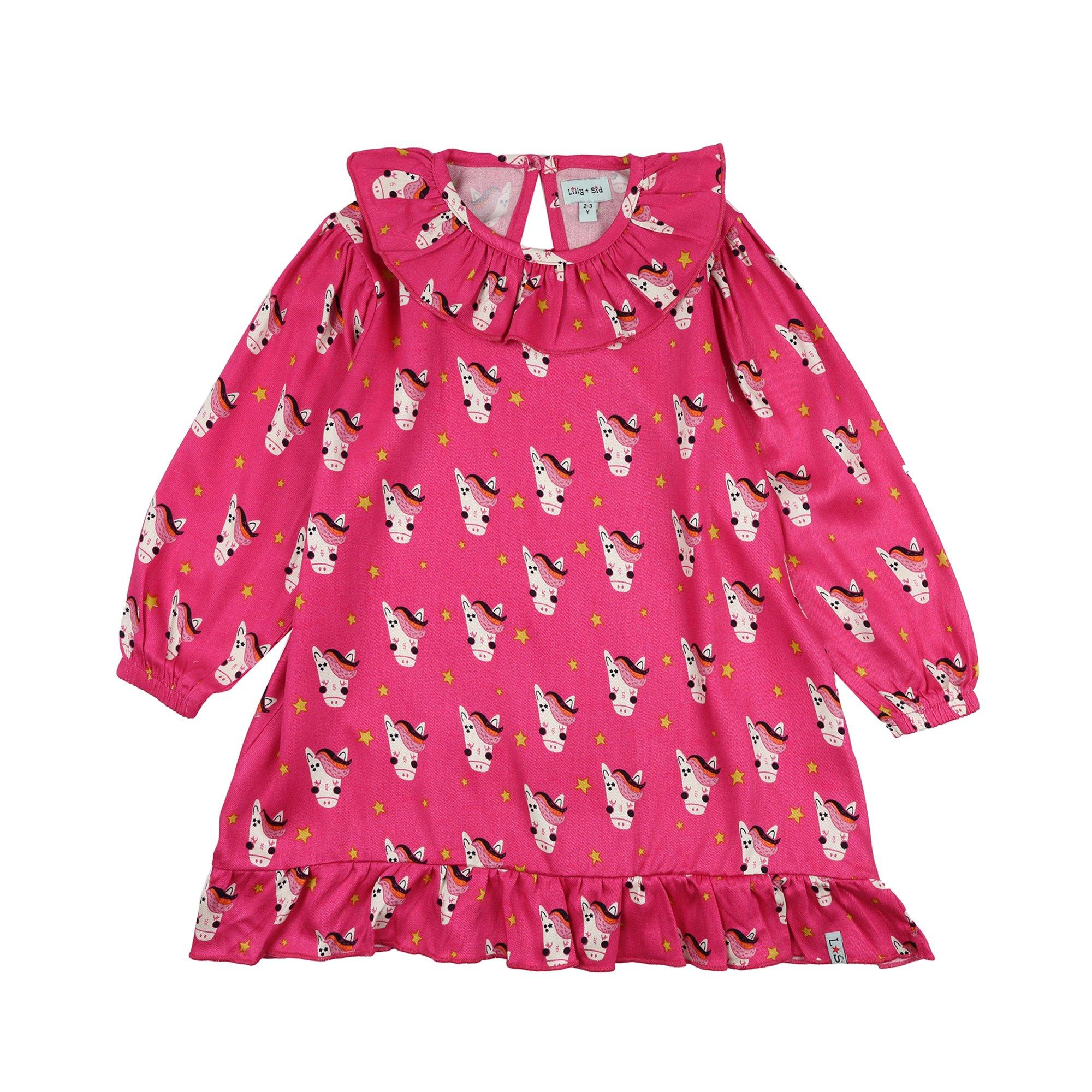 Rosa - Lilly and Sid - Kids' Horse A Line Dress - 1