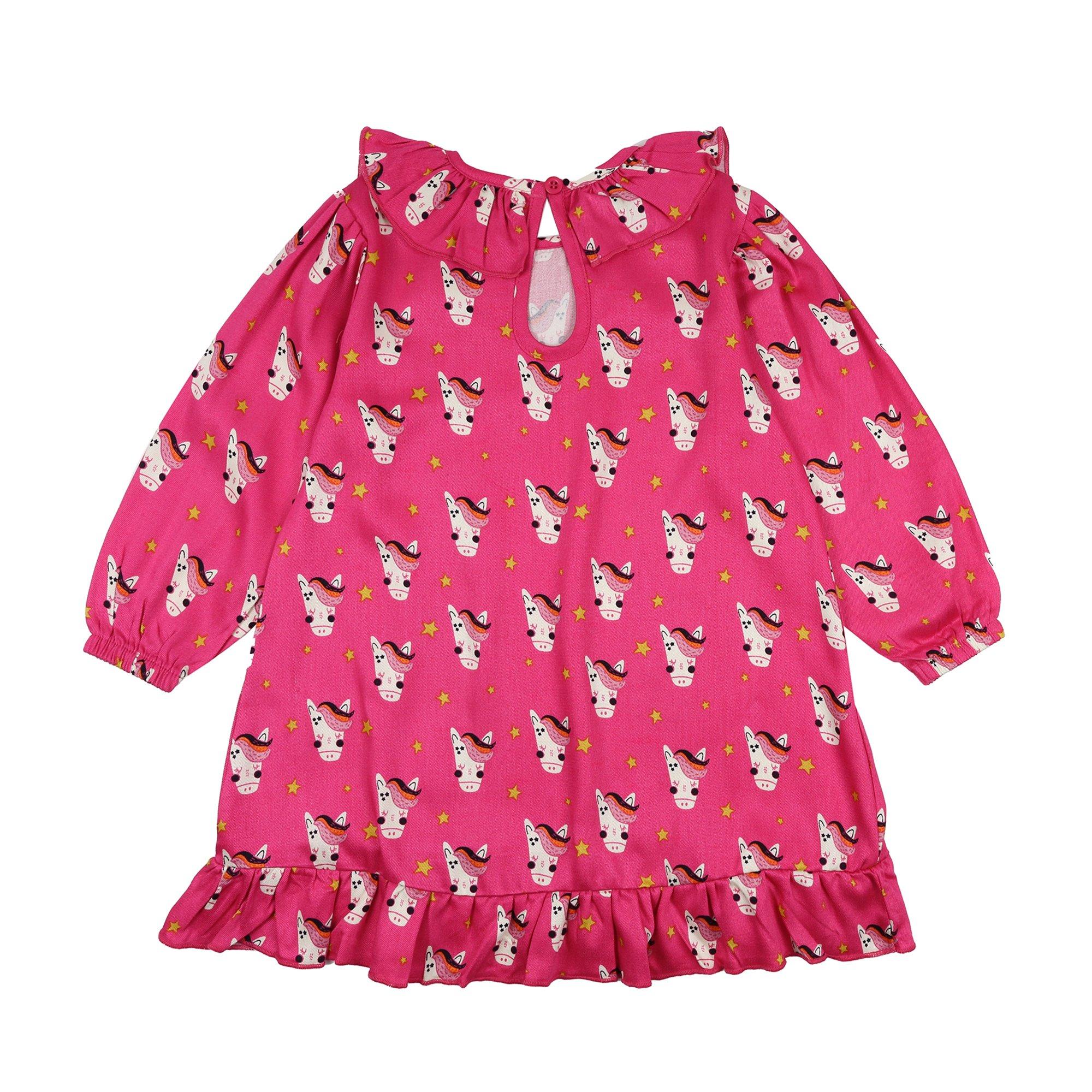 Pink - Lilly and Sid - Horse A Line Dress - 2