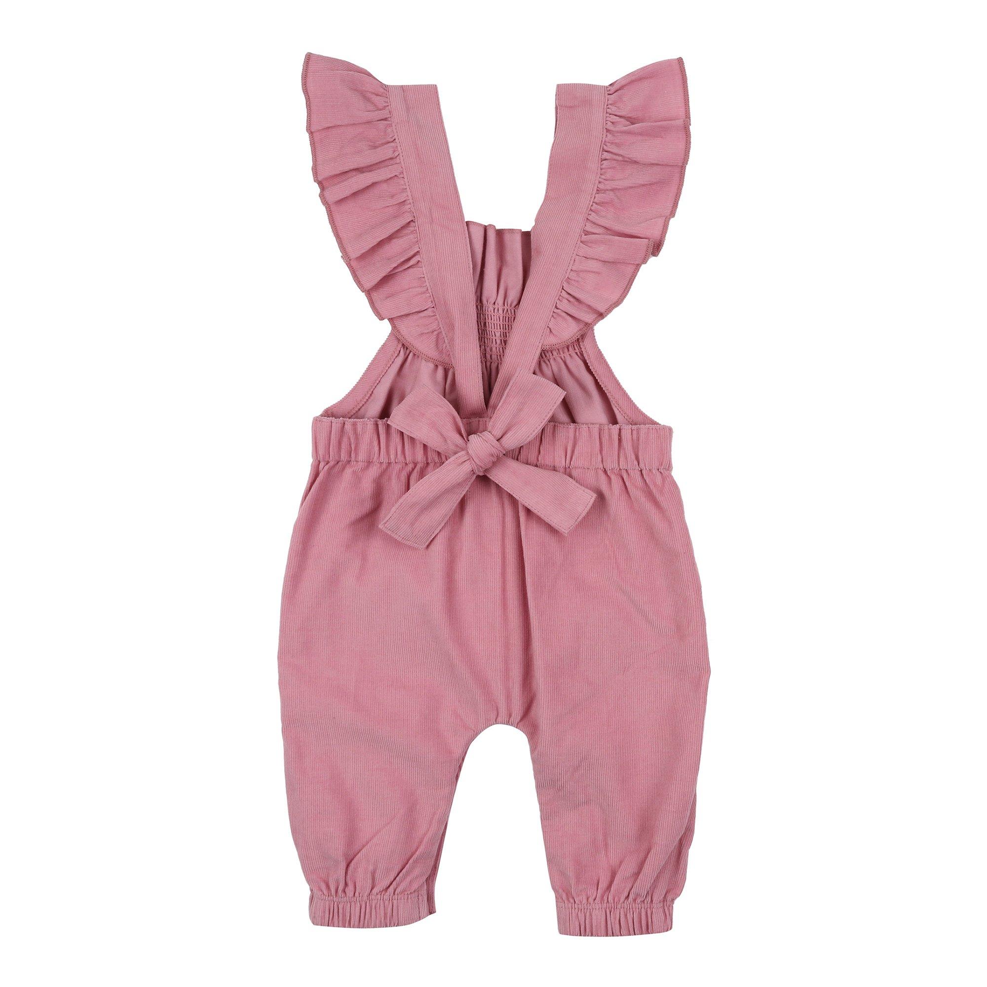 Pink - Lilly and Sid - Horse Pocket Dungaree - 2