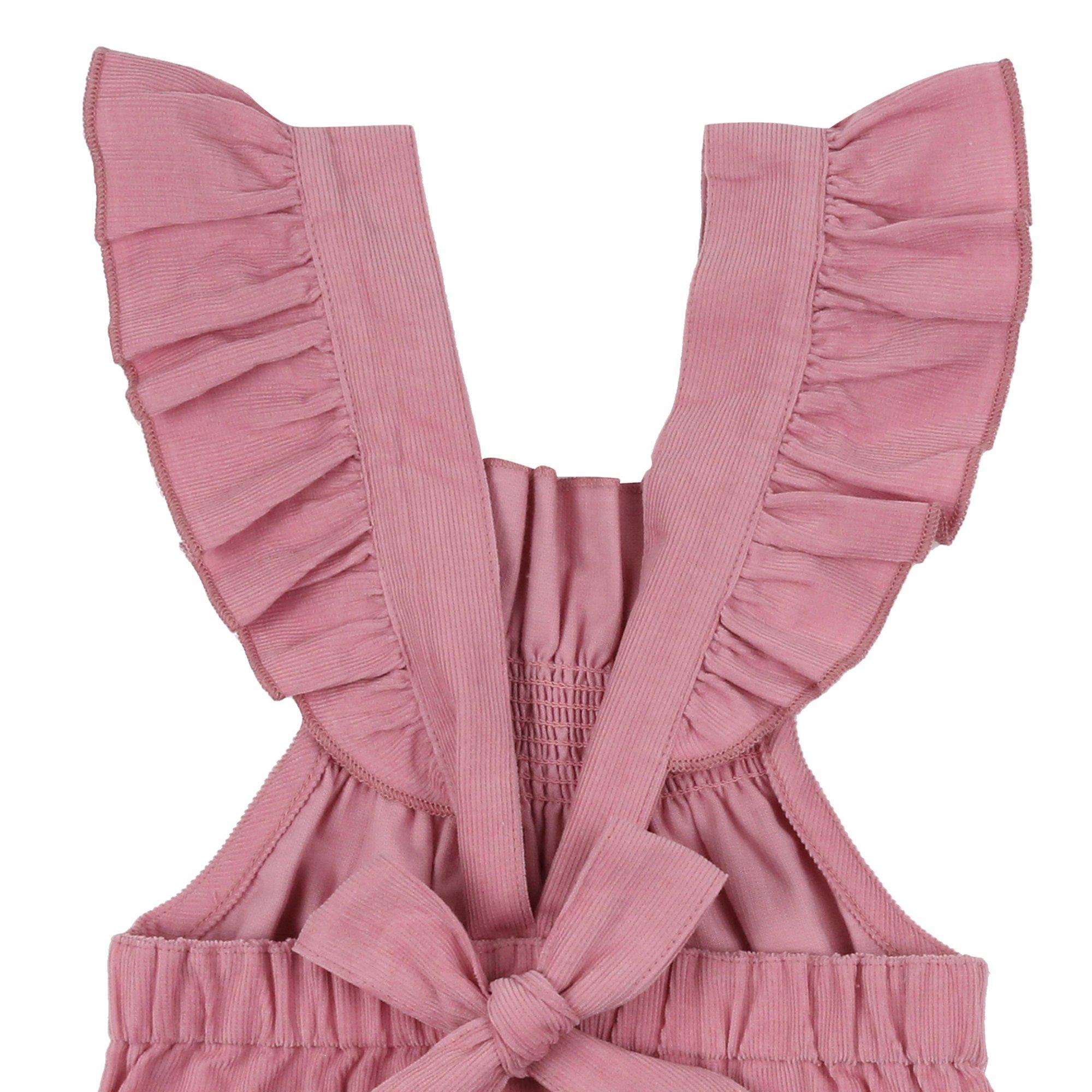 Pink - Lilly and Sid - Horse Pocket Dungaree - 3