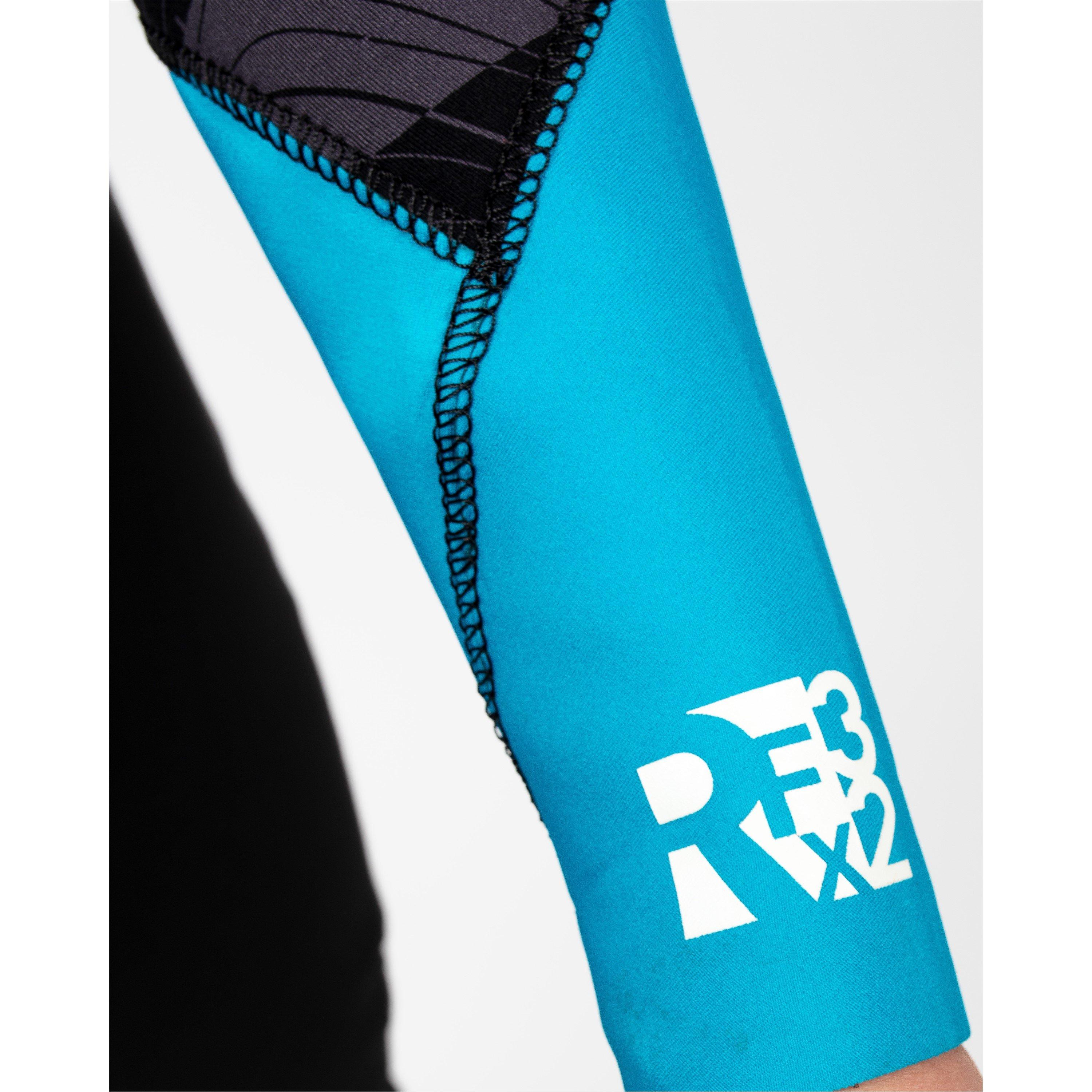 Black/Cyan - Gul - Response 3/2mm FX Blindstitched Junior Steamer - 2