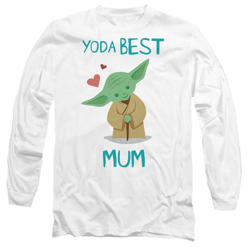 White - Star Wars - Star Wars Mothers Day Yoda Best Mum Long Sleeve T - 1