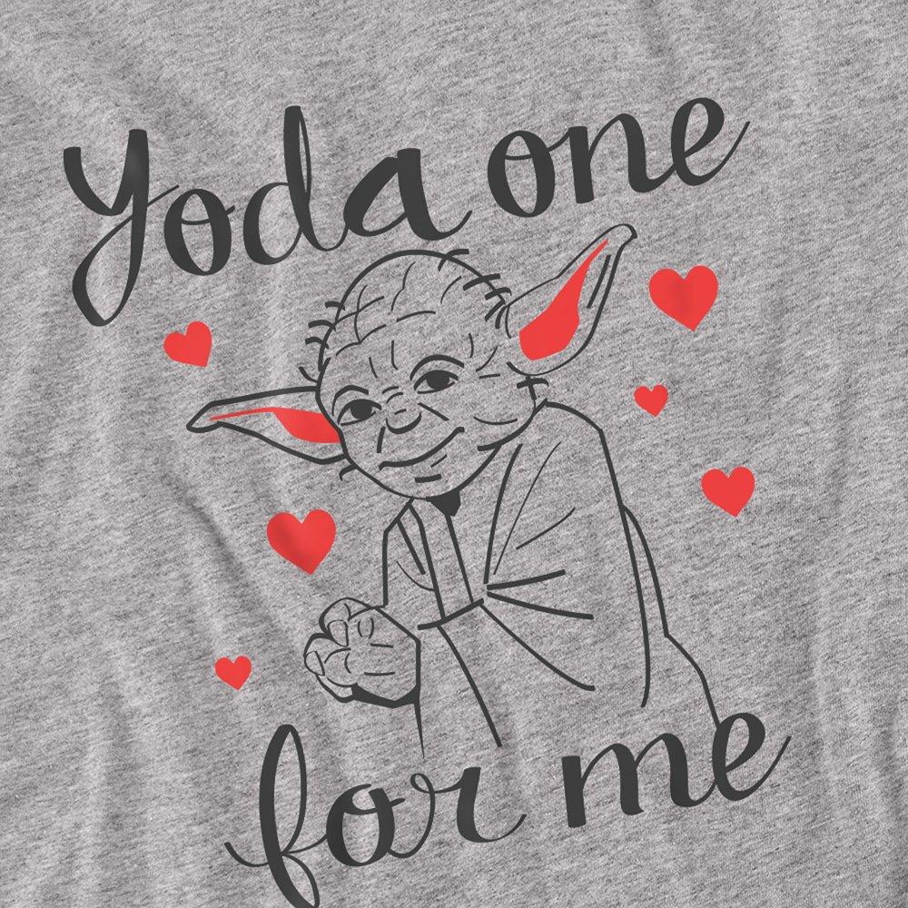 Light Grey - Star Wars - Star Wars Valentines Day Yoda One for Me Long Sl - 2