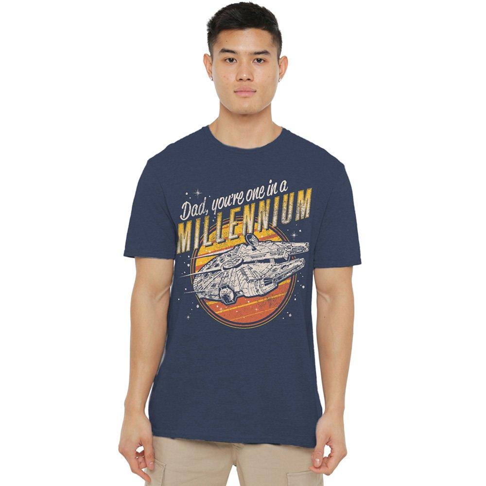 Star Wars Men's Dad One In A Millennium Vintage T-Shirt - Navy - XXL