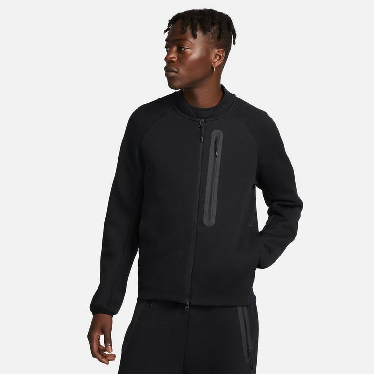 Noir/Noir - Nike - Sportswear Tech Fleece Men's Bomber Jacket - 1