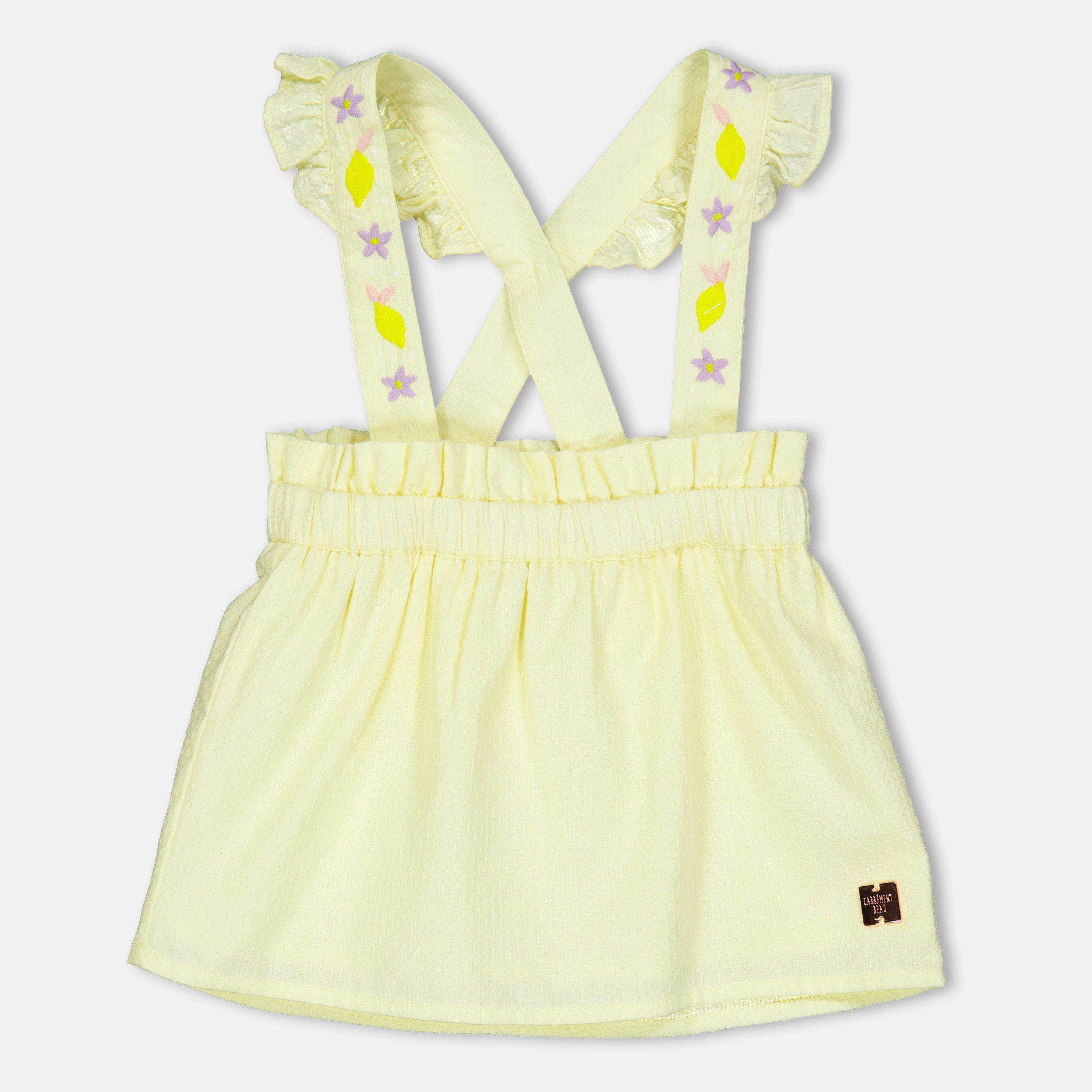 Yellow - Carrement Beau - Kids' Jersey Skirt - 1